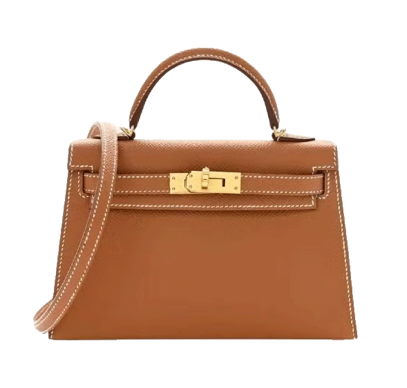 Tan Hermès Kelly 28 Sellier handbag